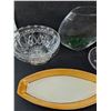 Image 2 : Clear Glass Oval Shaped Decor, (2) Glass Bowls, Oval Shaped Dish & Cake Decorating Supplies