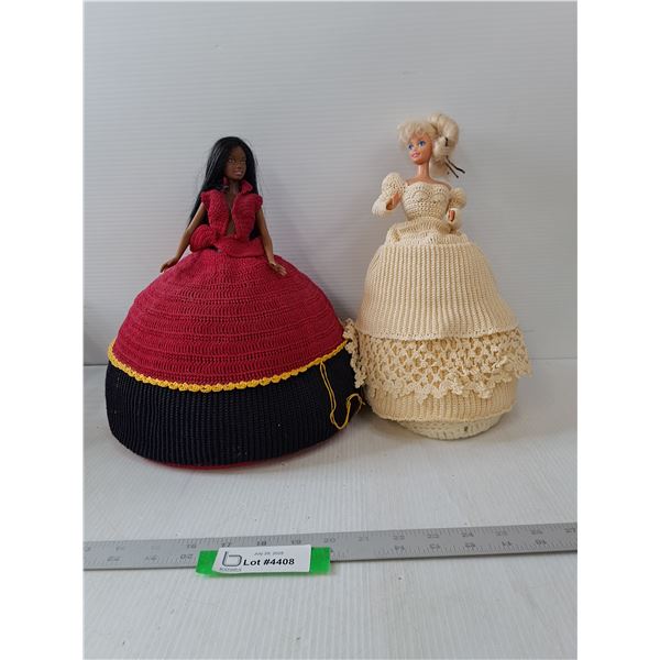(2) Barbie Dolls- 12.5"