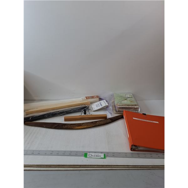 Boomerang, Cards, Conversion Charts, Sectional Frames, & Hanger