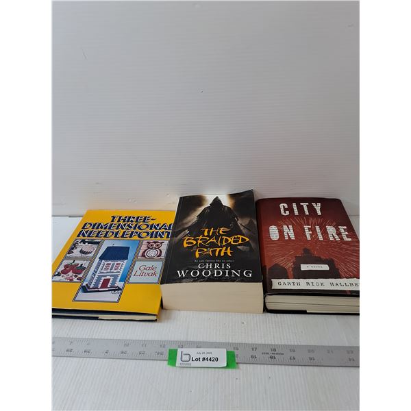 (3) Books- The Braided Path, City On Fire 