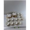 Image 1 : Minton Ancestral Bone China -  (22) Saucers, (13) Cups