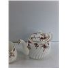 Image 4 : Minton Ancestral Bone China -  Sugar Bowl, Creamer, Tea Pot