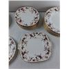 Image 3 : Minton Ancestral Bone China -  Square Cake Plate, Serving Plate, (4) Bowls, (20) Plates