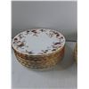 Image 6 : Minton Ancestral Bone China -  Square Cake Plate, Serving Plate, (4) Bowls, (20) Plates