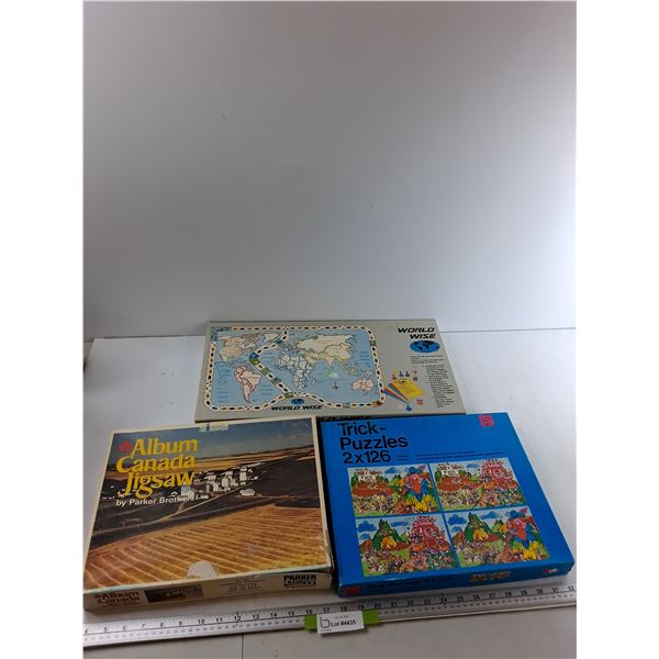 Board Game, (2) Puzzles - As Is
