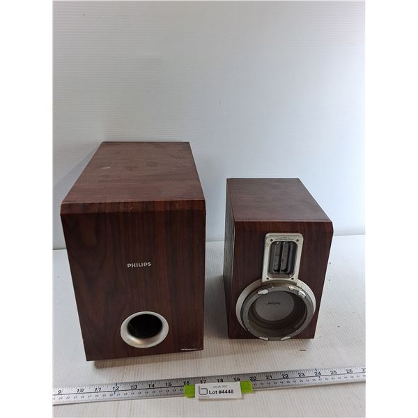 (2) Phillips Speakers - As IS CANNOT SHIP