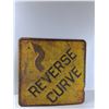 Image 2 : Reverse Curve Road Sign - 32 1/2'' x 32 1/2''   -  PICKUP ONLY