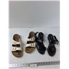 Image 1 : (2) Shoes - Sandals Approx. Size 8, Wedges Size 8 1/2