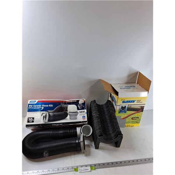 RV Sewer Hose Kit, RV Drain Hose Support