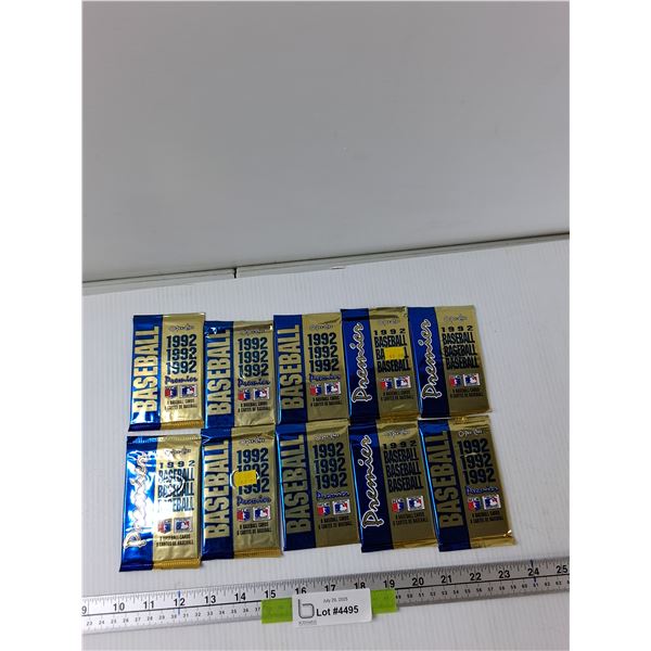 (10) 1992 Premier Baseball Cards