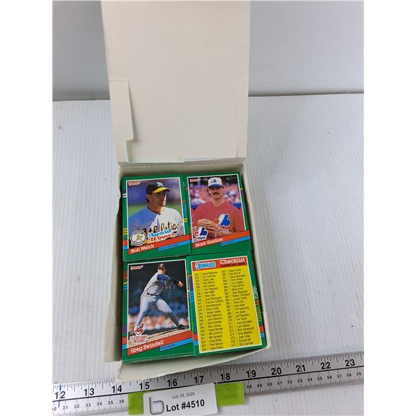 Assorted Donruss Baseball Cards - As Is CANNOT AUTHENTICATE