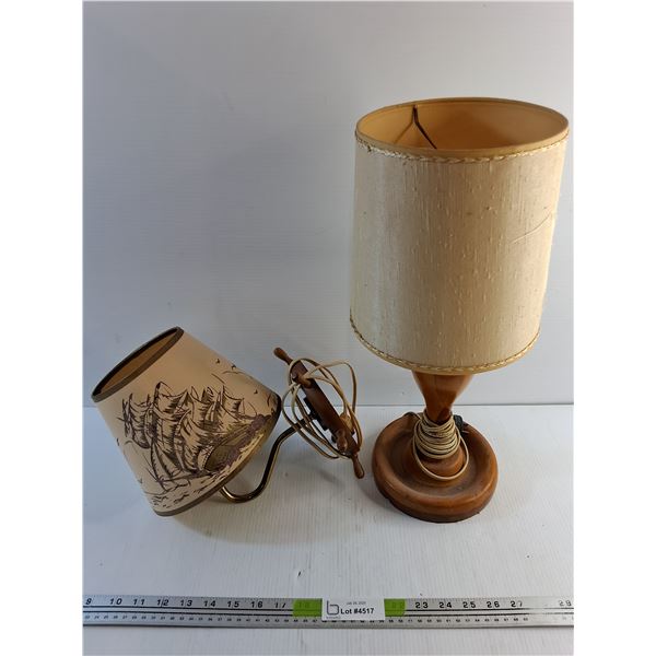 Vintage Desk and Wall Lamps - Tested