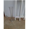 Image 3 : (2) 20" Glass Vases and (2) 34" x 8" Furniture Legs - PICK UP