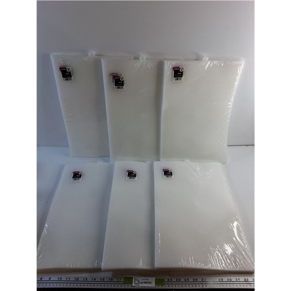 (6) Packs of Ultra Stiff Plastic Canvas - Sealed