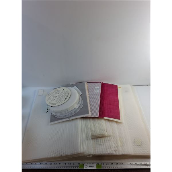 Various Size & Shape Plastic Canvas 23" x 14"