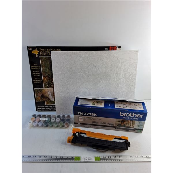 Painter by Number and Brother Color Toner Cartridge - As Is