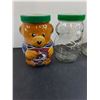 Image 2 : (4) Kraft Peanut Butter Glass "Bear" Jars - Pickup Only