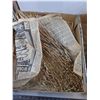 Image 4 : (3) Boxes of Wheat Stalks & "Country Straw 2" Crafter's Guide