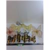 Image 1 : Butterfly Decor Lot & Flower "Child" Flower Handcrafted