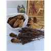 Image 2 : Crafting Lot: Pine Cones, Wheat, Potpourri