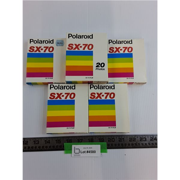 (5) Polaroid SX-70 Film - NOS