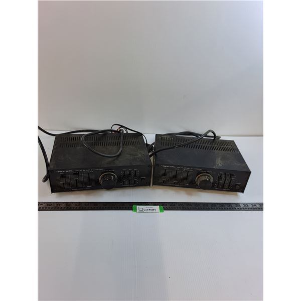 (2) Realistic Music Amplifiers - As Is