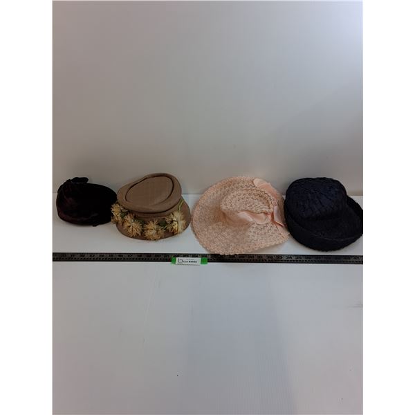(4) Vintage Ladies/Women's Hats