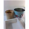 Image 6 : Square Wall Shelves, Christmas Bucket, Crock Pot and Planters