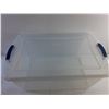 Image 2 : Sterlite Translucent Tote with Lid 26" x 16" x 12"  -  PICK UP