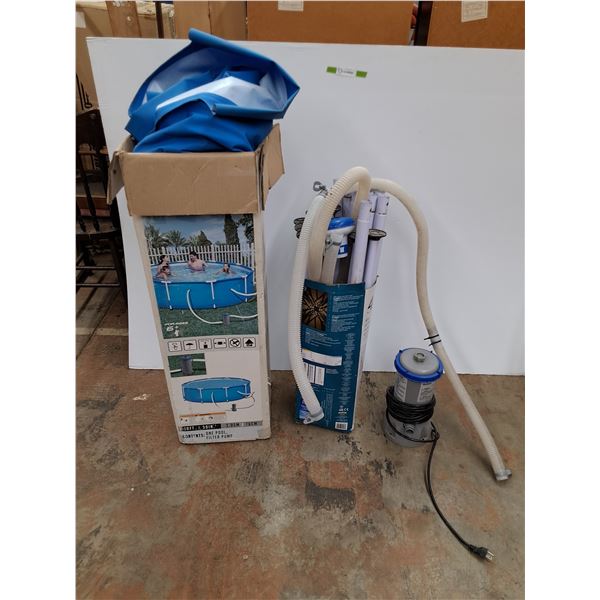 *Hydro Force Outdoor Pool Kit - One Pool and Filter Pump, As Is  -  PICK UP ONLY