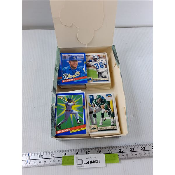 Assorted Football, Hockey And Baseball Cards - As Is CANNOT AUTHENTICATE