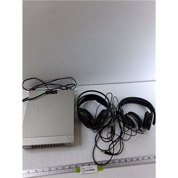 Sony Graphics Equalizer, (2) Headphones - As Is