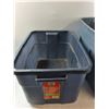 Image 3 : *(2) Rubbermaid Totes, Storage Case - As Is  -  PICK UP ONLY