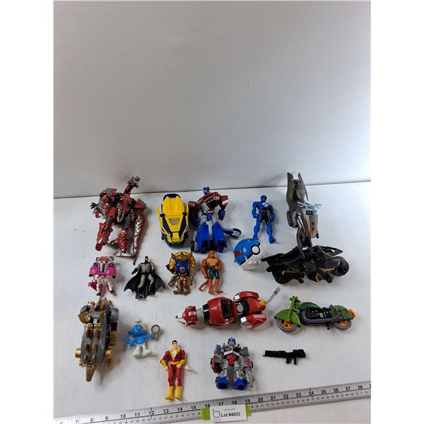 Assorted Toys - Batman, Transformers, Pokeball, Misc - As Is