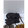 Image 4 : (3) Pairs Of Gloves - (2) Leather Work Gloves, Winter Gloves