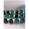 Image 3 : (21) Glass Telephone Insulators, 3 Gallon Rubbermaid Tote  - As Is -  PICK UP ONLY