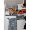 Image 2 : Hamburger Grill Handheld, Assorted Bungee Cords, Truck Bed Net, Misc