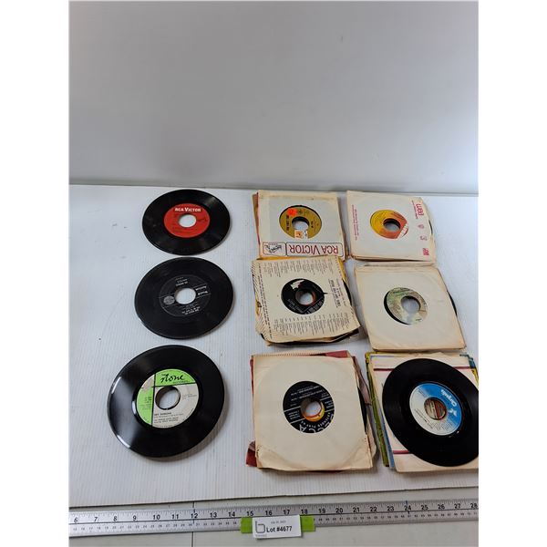 Assorted 45 RPM Records - As Is