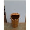 Image 1 : Wooden Barrel - 17'' x 17'' x 28 1/2'' - As Is - PICK UP ONLY
