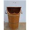 Image 2 : Wooden Barrel - 17'' x 17'' x 28 1/2'' - As Is - PICK UP ONLY