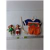 Image 1 : Cabbage Patch Lot- Uniform, Hockey Stick & (2) Magnetic Figurines