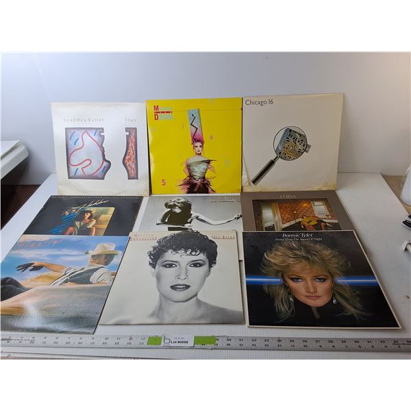 (9) Records- Bonnie Tyler, Chicago 16, Flashdance, Misc. Some Water Damage
