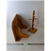 Image 1 : Wooden Mug Tree & Shelf Bracket 18" x 14" x 9"