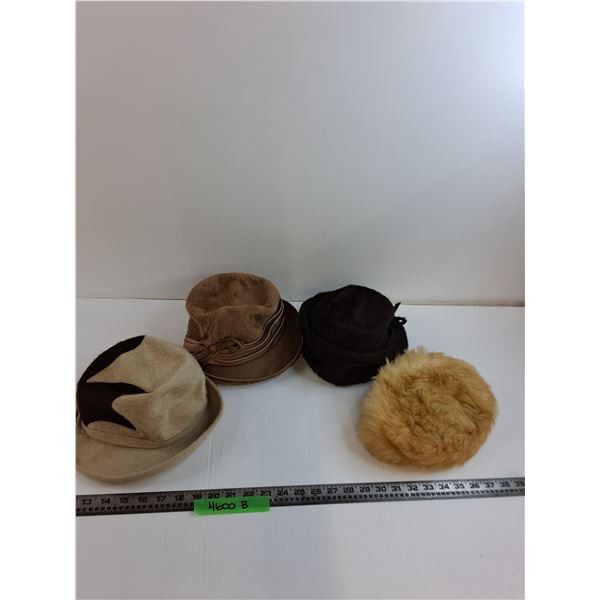 (4) Vintage Ladies/Women's Hats