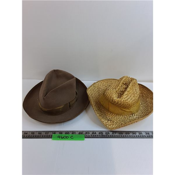 (2) Mens Hats: Royal Stetson & Pion-Era - Some Wear