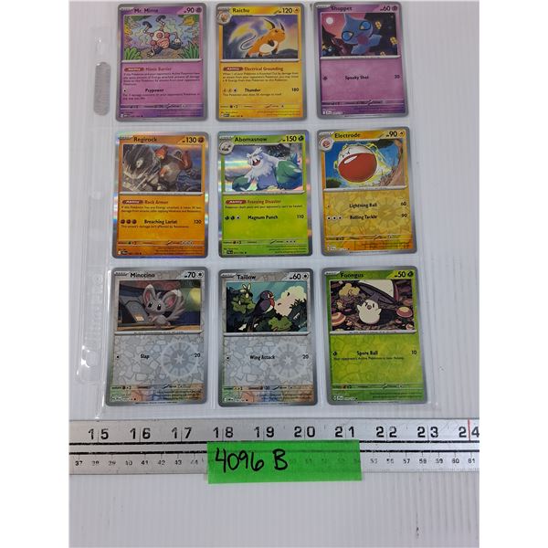 (9) Pokemon Holographic Trading Cards 2025 & 2023 Editions - CANNOT GUARANTEE AUTHENTICATION