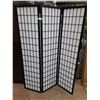 Image 1 : * 6' Folding 3-Panel Privacy Partition - Each Panel 17.5" - Pickup Only