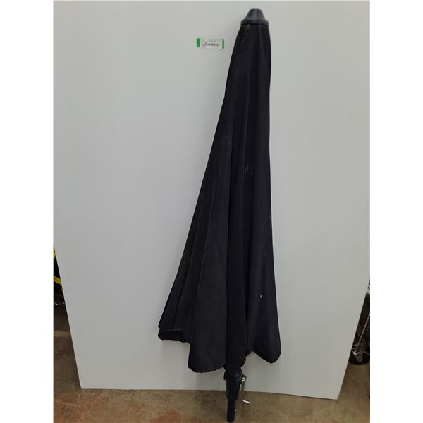 ** Navy Blue Table Umbrella - Missing Bottom Base - 8' Open Span x 63" Height - Pickup Only