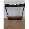Image 1 : * Vintage Wooden Gun Rack - 26x28x5" - Pickup Only