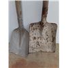 Image 2 : ** (2) Vintage Wooden Scoop Shovels - 44" & 36" High, Pickup Only